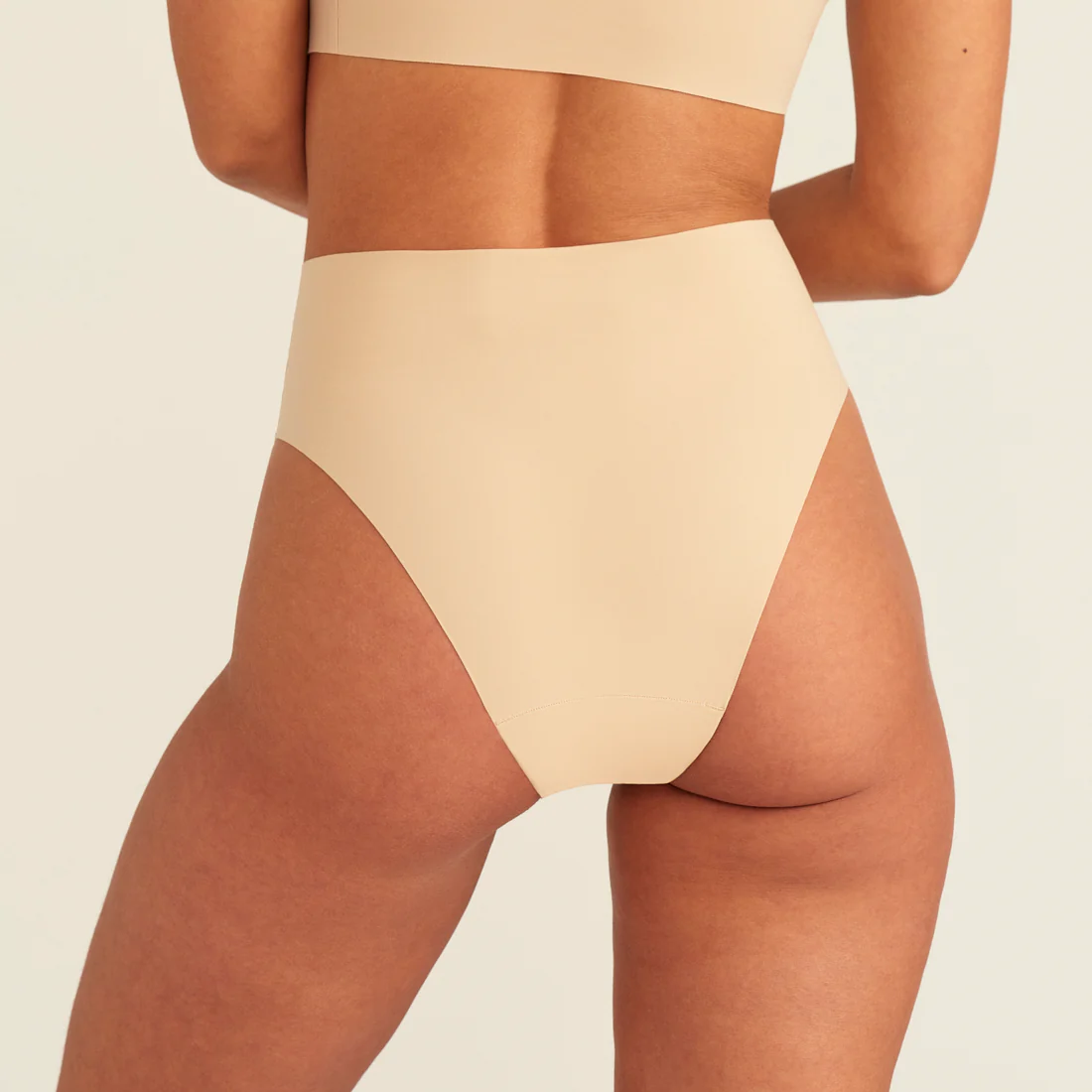 Highwaist Seamless Cheeky beige - Image 5