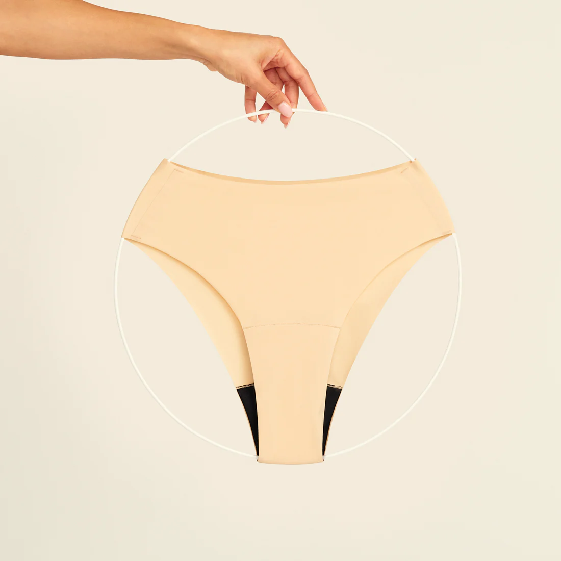 Highwaist Seamless Cheeky beige - Image 8