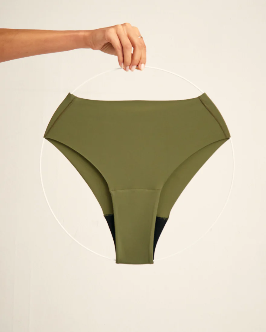 Highwaist Seamless Cheeky khaki - Image 6