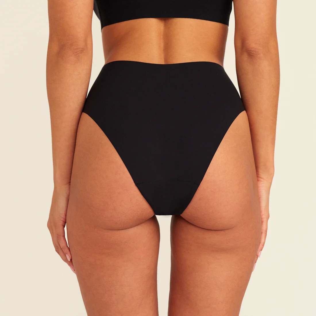 Highwaist Seamless Cheeky schwarz - Image 4