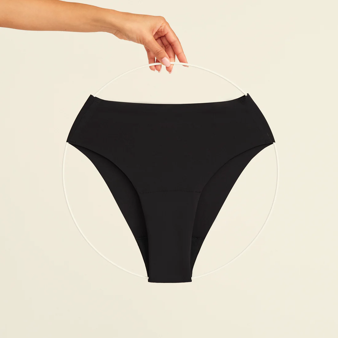 Highwaist Seamless Cheeky schwarz - Image 9