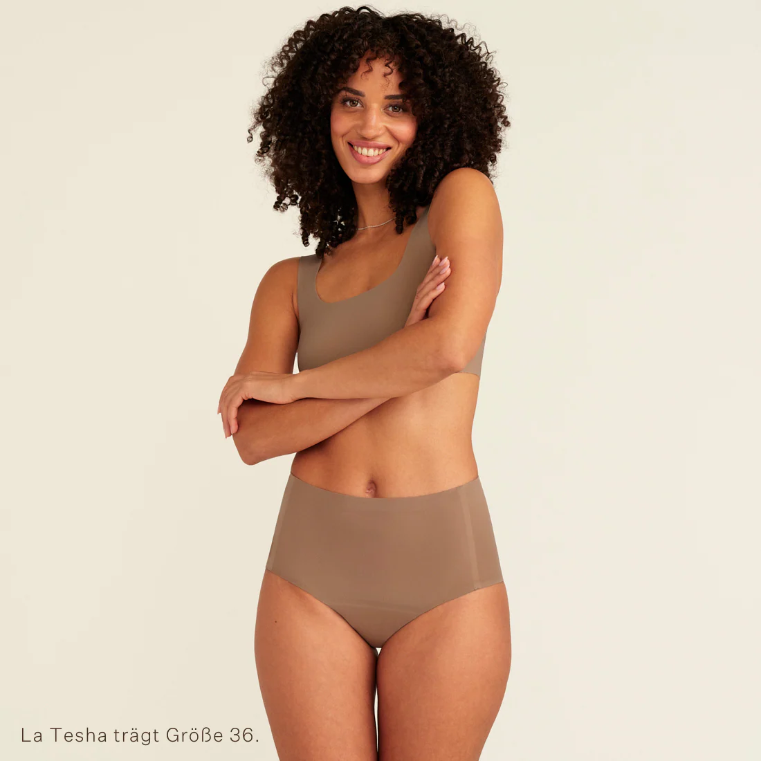 Highwaist Seamless taupe - Image 5