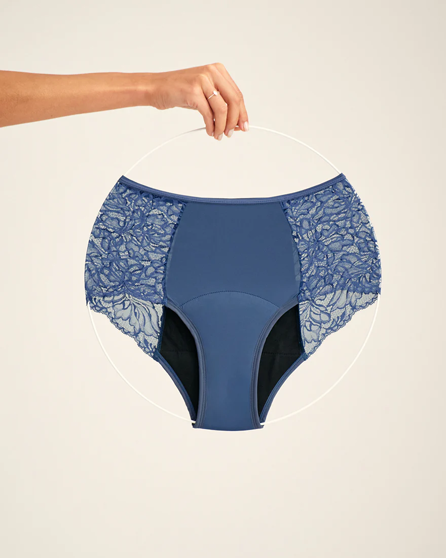 Highwaist Lace Extra Strong smoky blue - Image 6