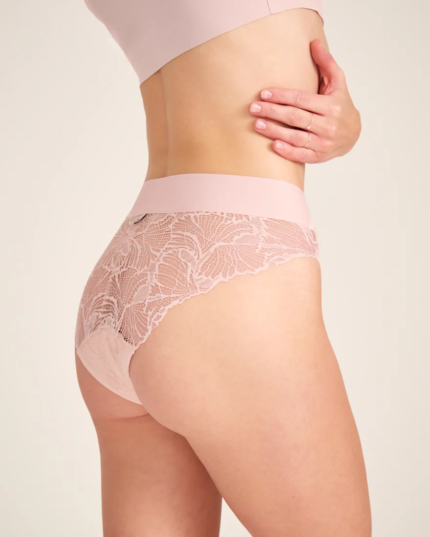 Slip Lace Leaf powder rose - Image 4