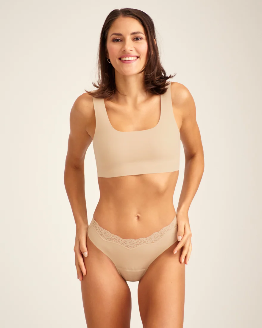 Slip Seamless Lace Extra Strong beige - Image 5