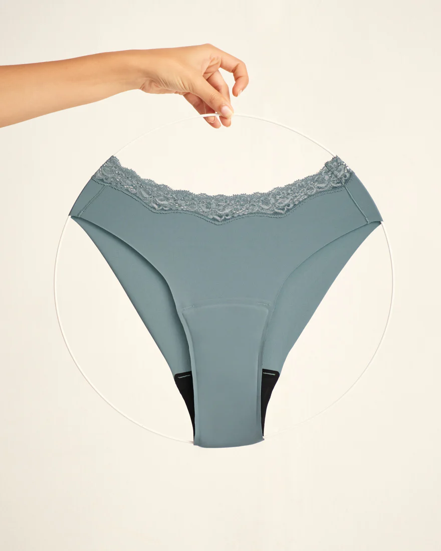 Slip Seamless Lace Extra Strong storm blue - Image 7